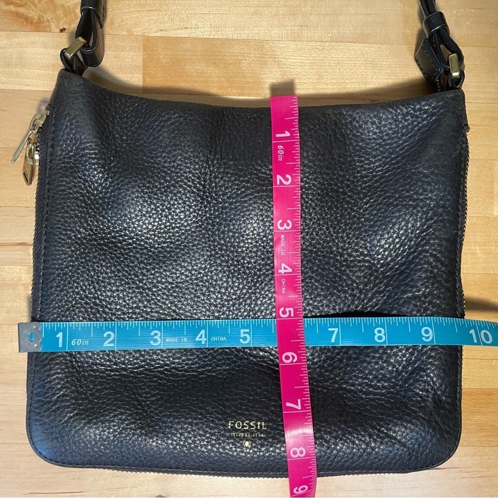 Fossil Crossbody Black Leather Bag - Picture 13 of 14